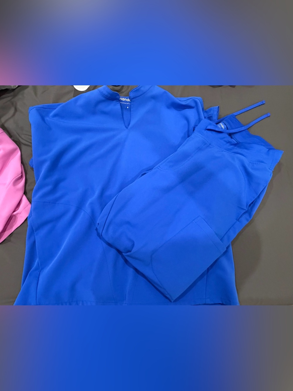Women’s Mandala Blue Scrub Set